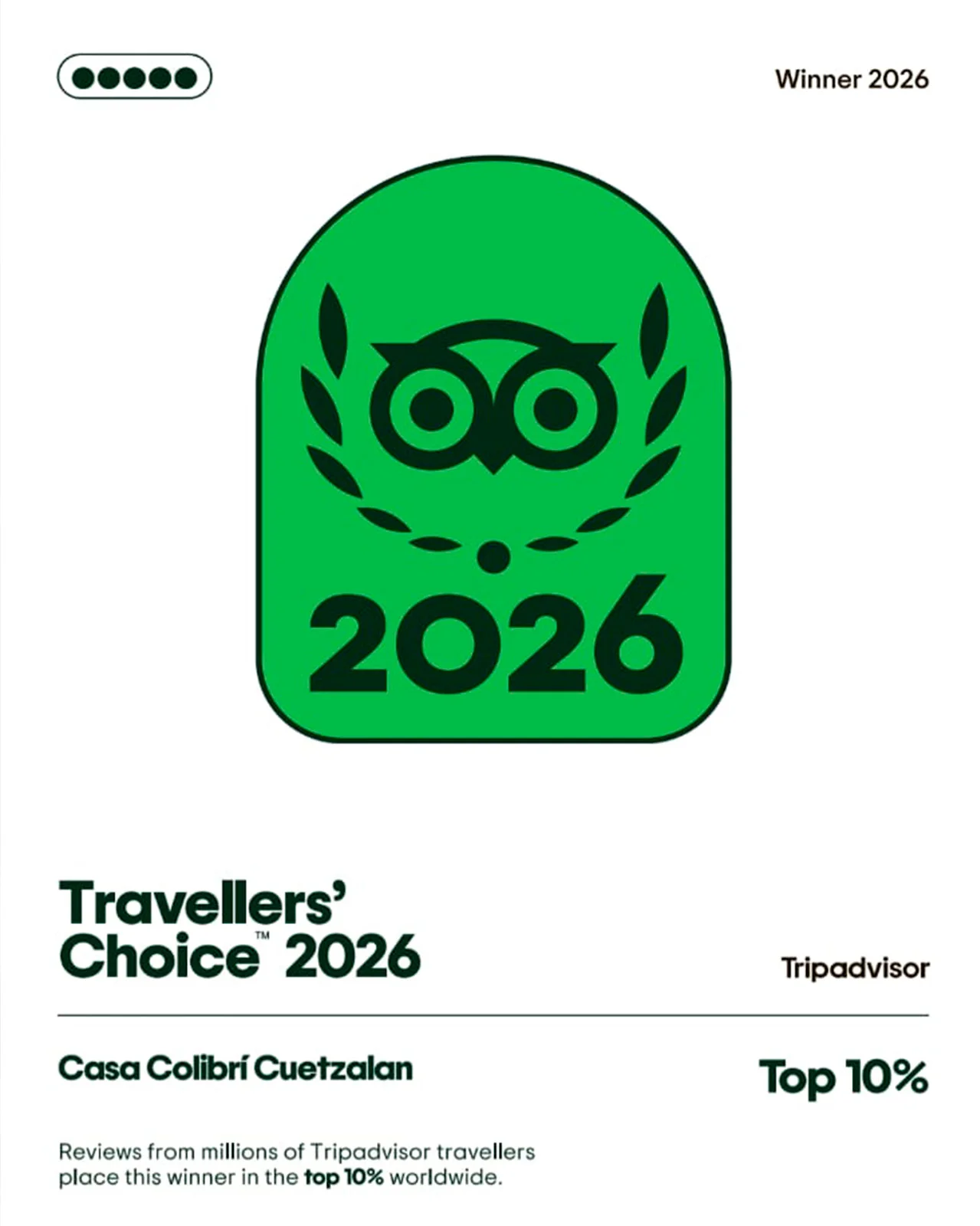 Travellers´ Choice 2026